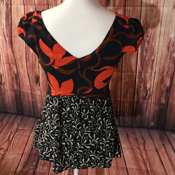 Vanessa Virginia Anthropologie Blouse Size 2 E25 - Picture 5 of 7