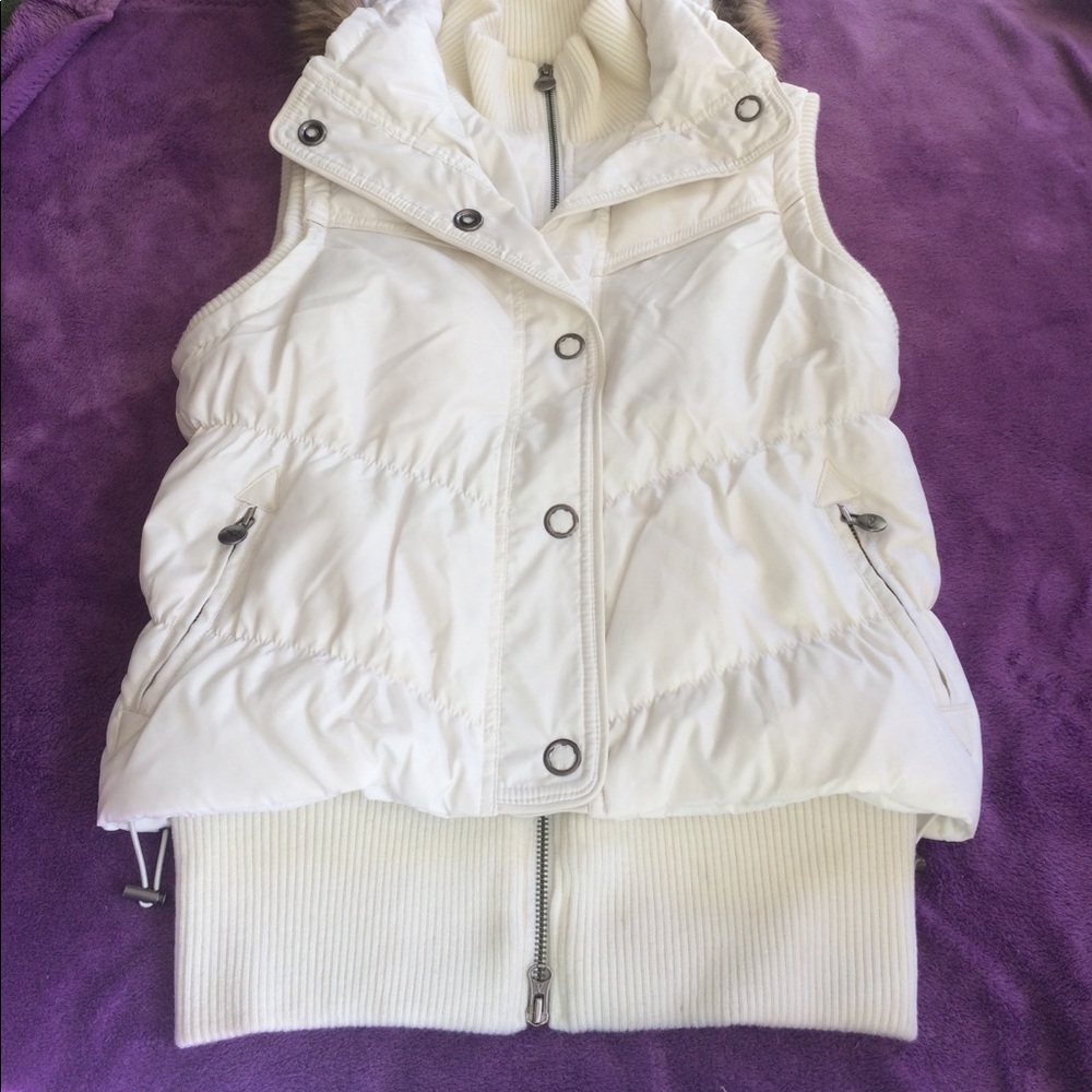 Roper White Down Vest Medium