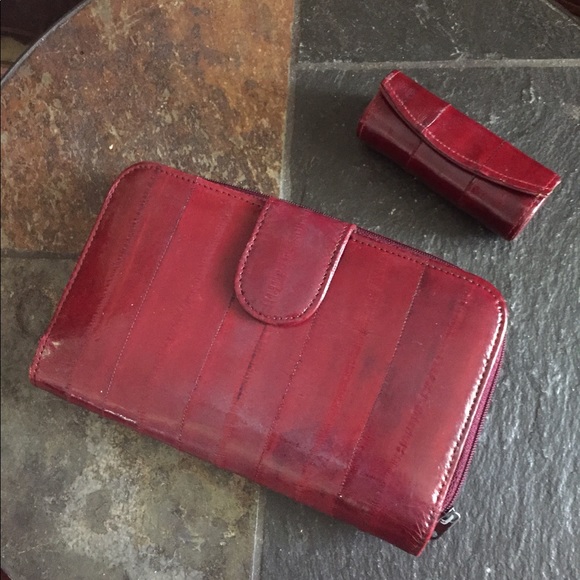 Vintage Eel Skin Wallet & Lipstick Holder - Picture 2 of 7