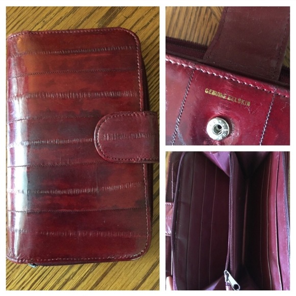 Vintage Eel Skin Wallet & Lipstick Holder - Picture 3 of 7