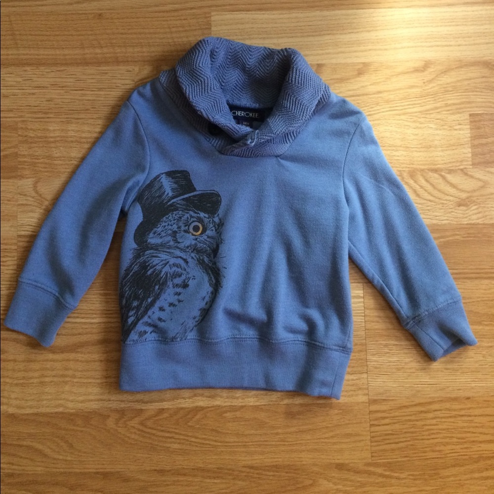 Cherokee owl sweat shirt ! Size 18 months.