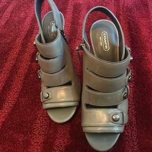 Coach heels Gray . Size 9M