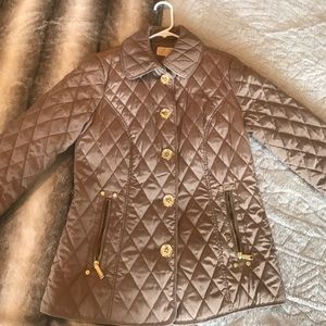Michael Kord tan quilted jacket