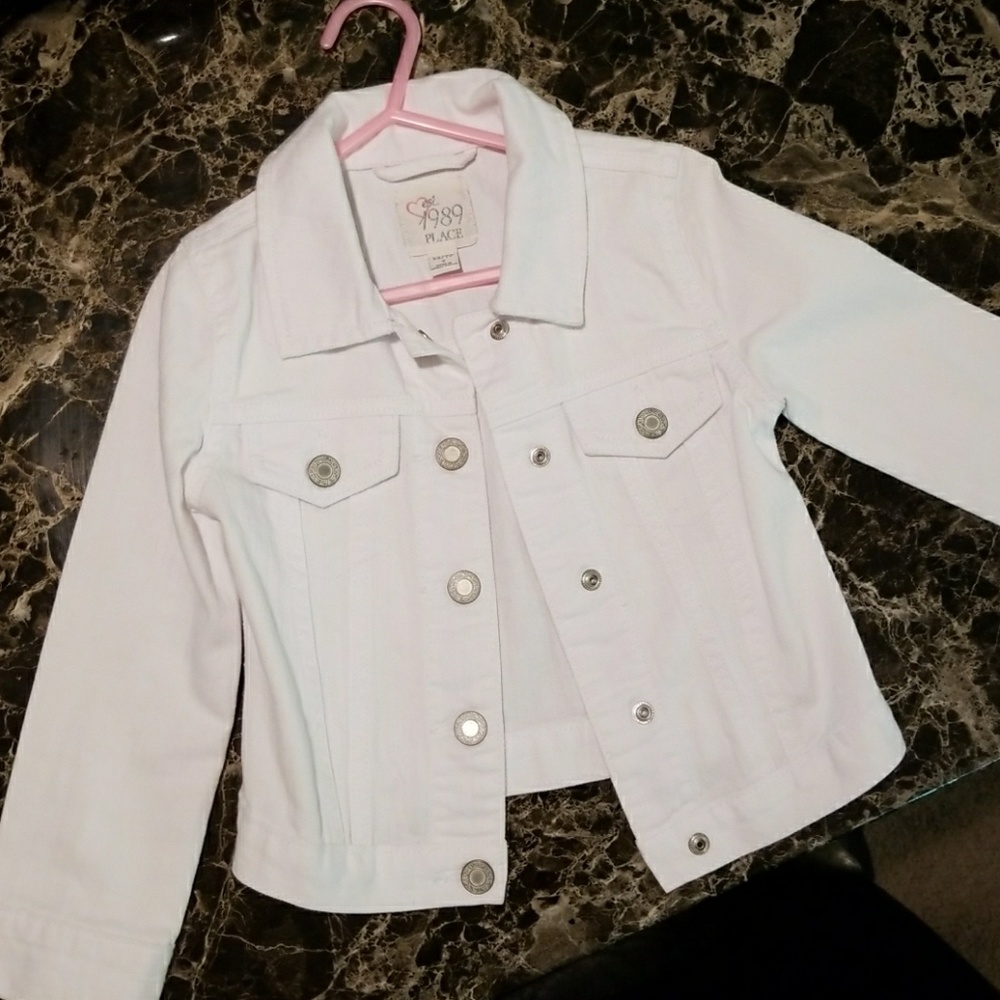 White jean jacket