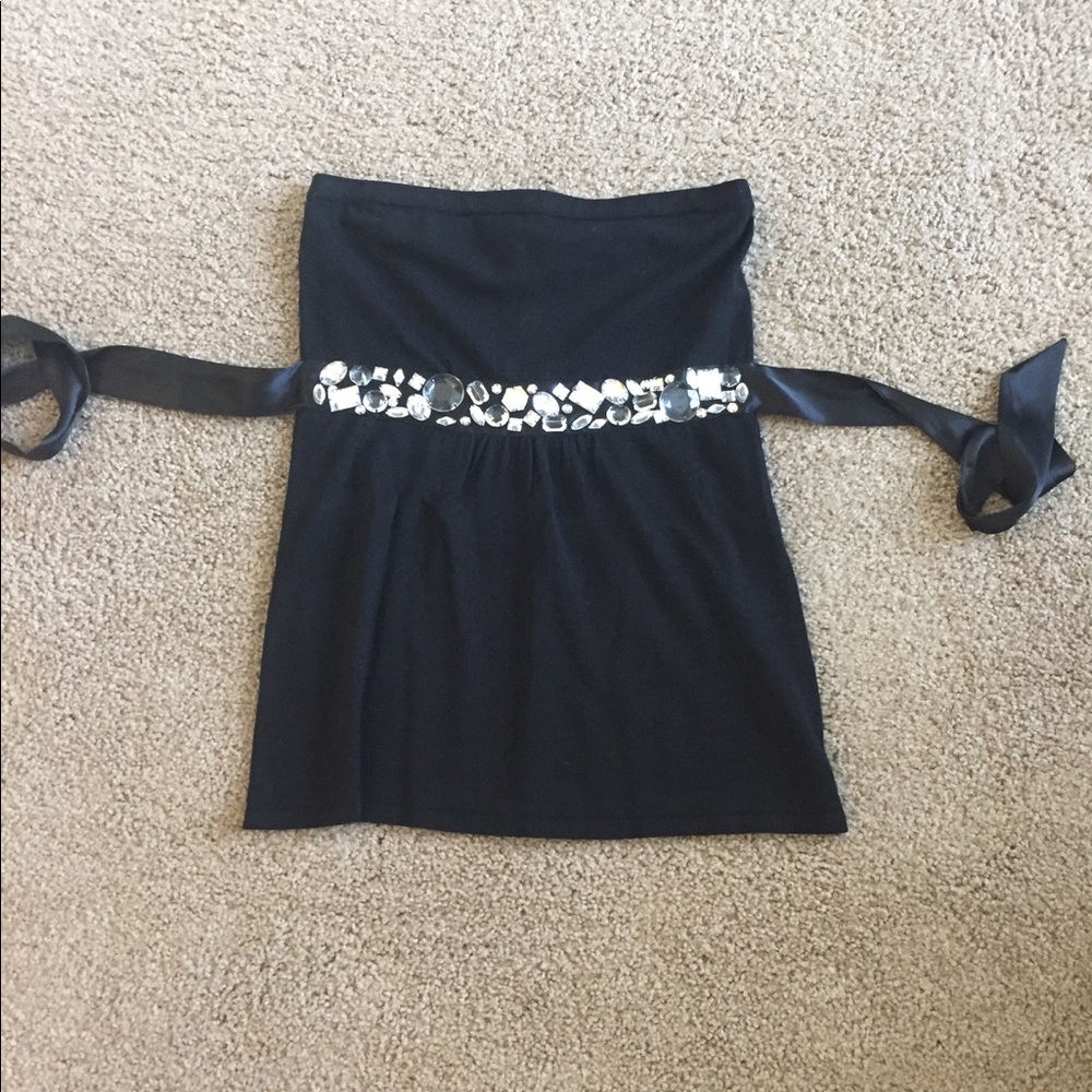 White House Black Market strapless top
