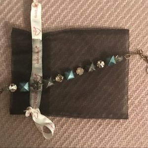 Sabika stone and stud bracelet