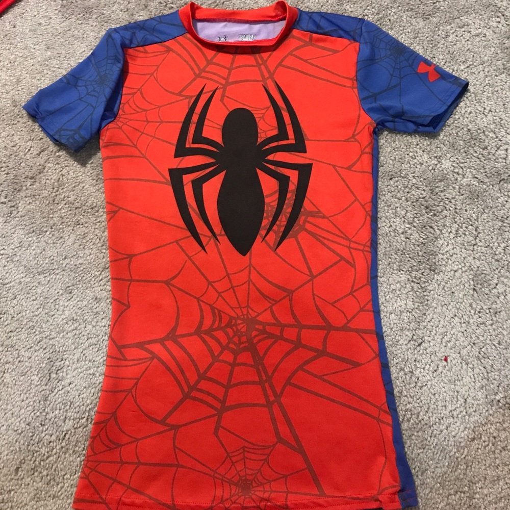 Under armour Spider-Man shirt. Heat gear.