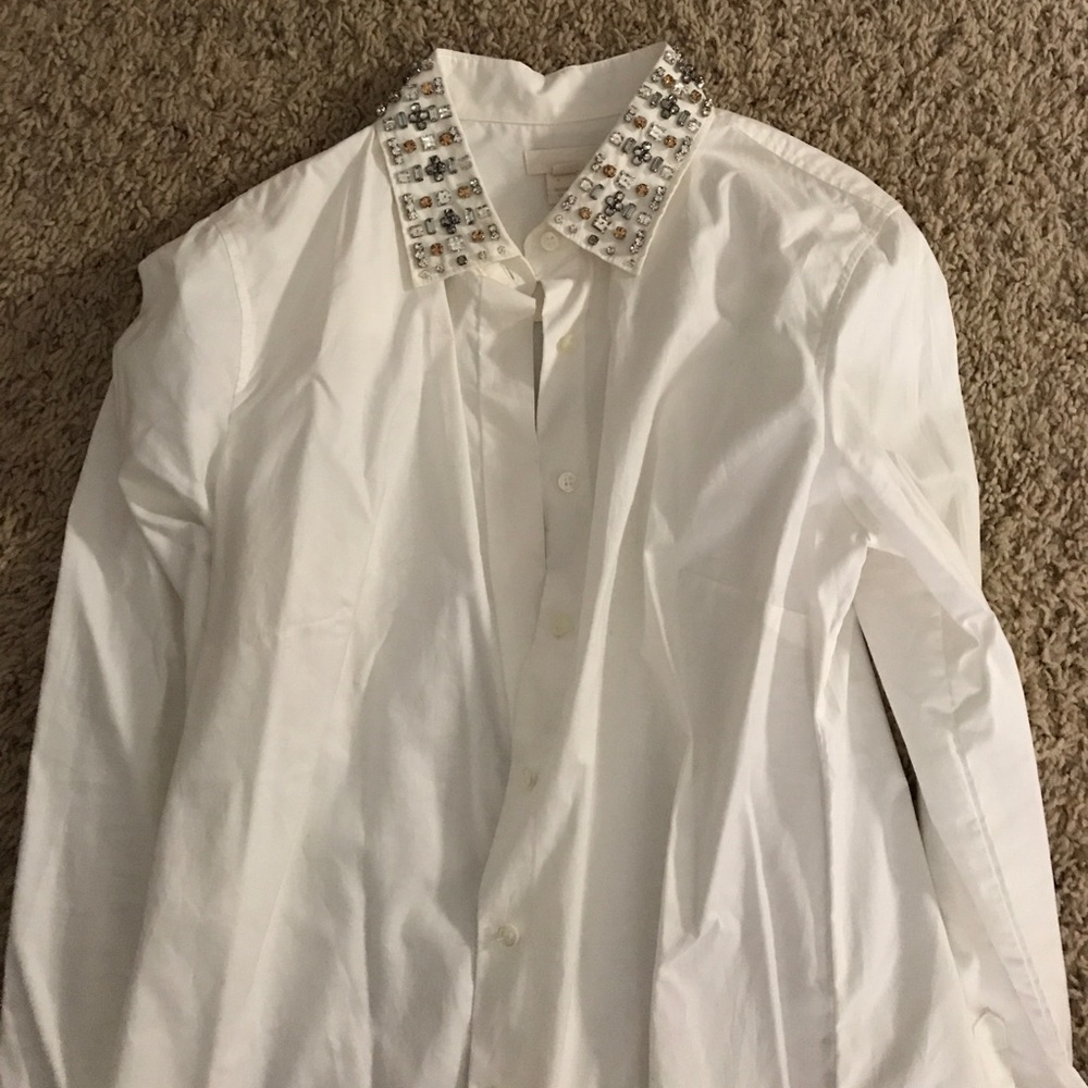 J Crew brand new white shirt