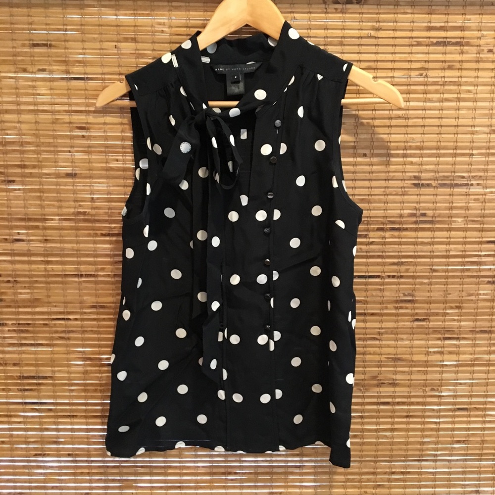 Marc by Marc Jacobs sleeveless silk blouse