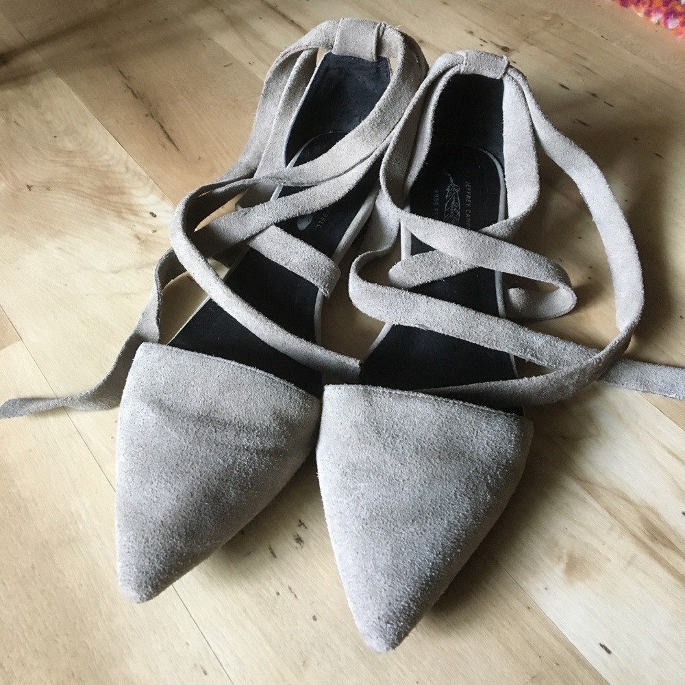 Jeffrey Campbell / Free People Ankle Wrap Flats
