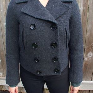 Double Breasted Wool Pea Coat