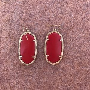 Kendra Scott Danielle Bright Red Earrings