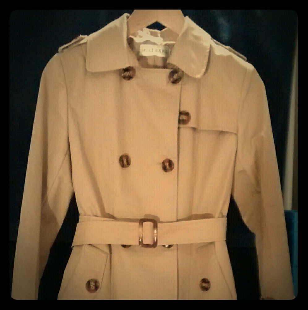 LINED TRENCH COAT - CAMEL