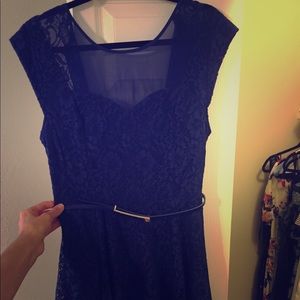 Lace above the knee dress