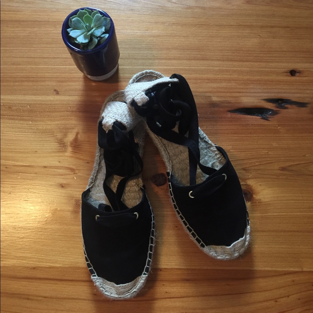 Black espadrilles