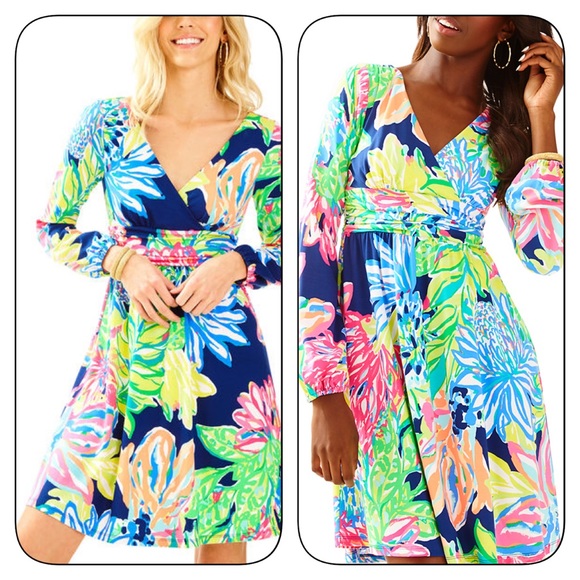 Fleur Dress resort Navy Lilly Pulitzer