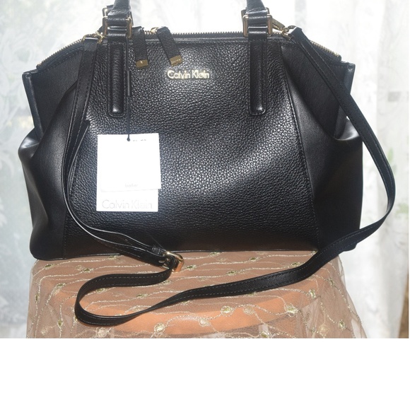 *SALE*Calvin Klein leather pebbled satchel - Picture 5 of 5