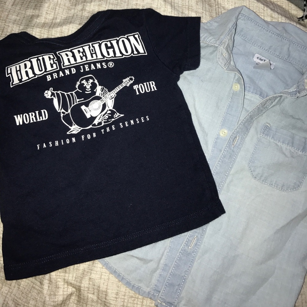 True Religion and Carter's shirt 💕 sold on Mercer