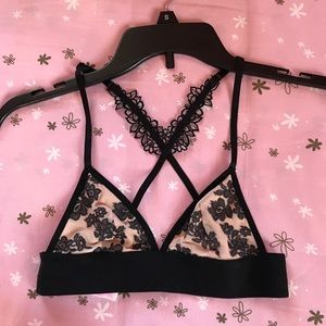 VS PINK Black Lace Bralette NWOT