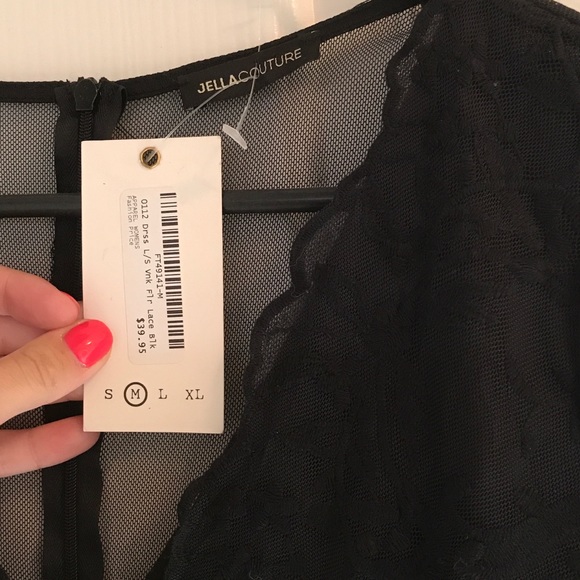 Sheer black bodice dress - Picture 4 of 5