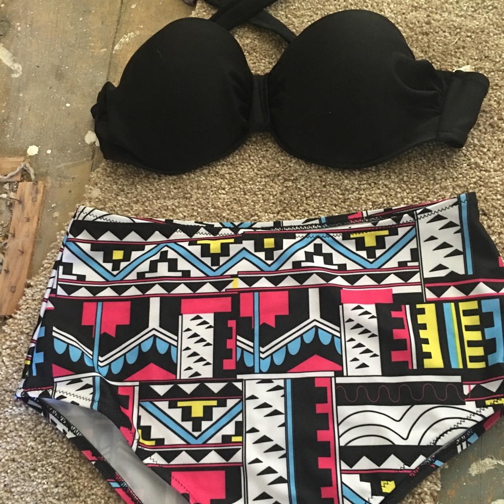 High waisted bathing suit!