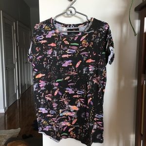 Natalie Wood fish print cutout tee shirt