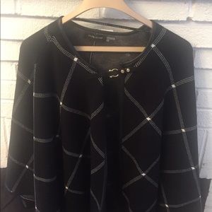 Ivanka Trump Black & White Cape Brand New M/L