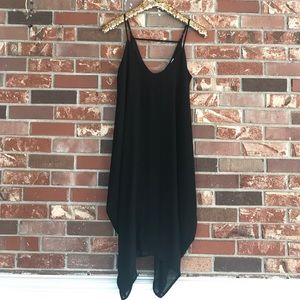 ❗️SOLD // Norah Asymmetrical Black Midi Dress