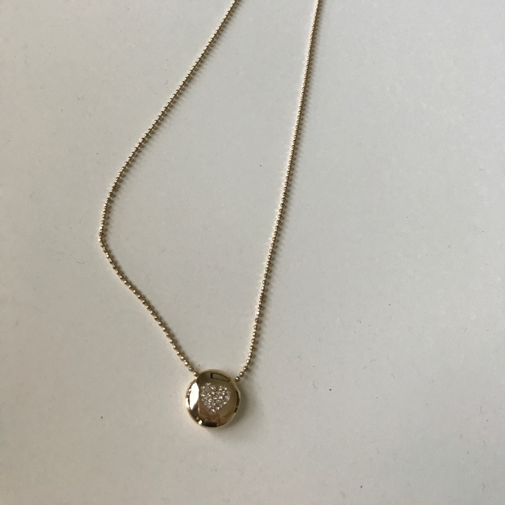 Talbots Gold Heart Pendant Necklace