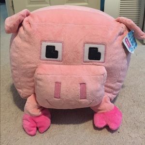 cow and pig pixel stuffed animals