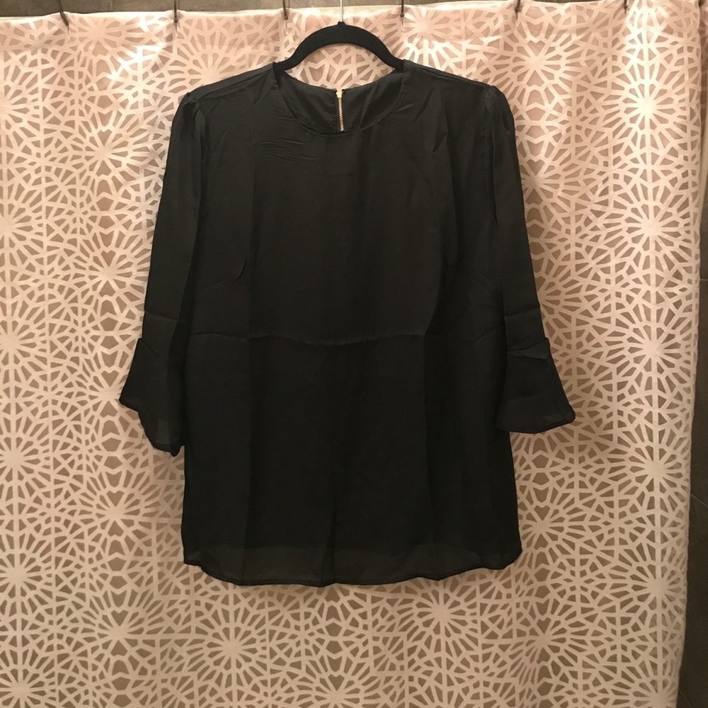Black Bell Sleeved Blouse