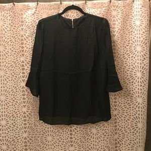 Black Bell Sleeved Blouse