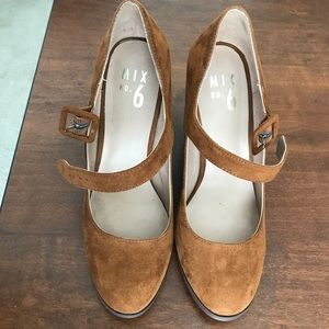 Mix No 6 vintage shoes faux suede bronce