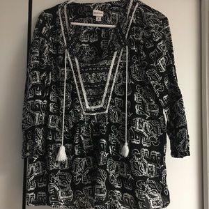 Mission Elephant Peasant Blouse