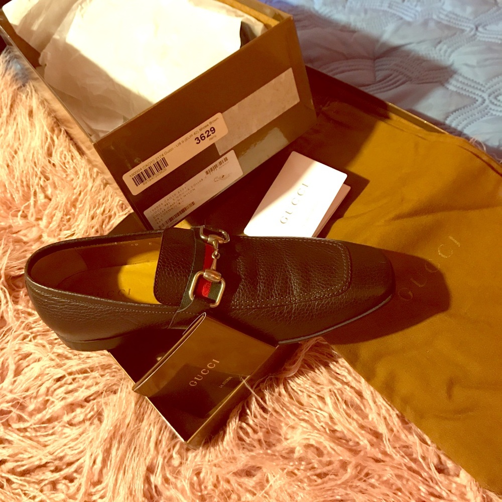 Gucci *AUTHENTIC* Dark Cocoa Gucci shoes