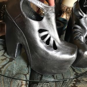 Jeffrey Campbell metallic platforms