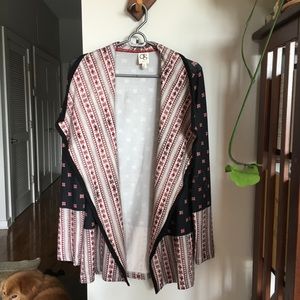 Anthropologie print cardigan