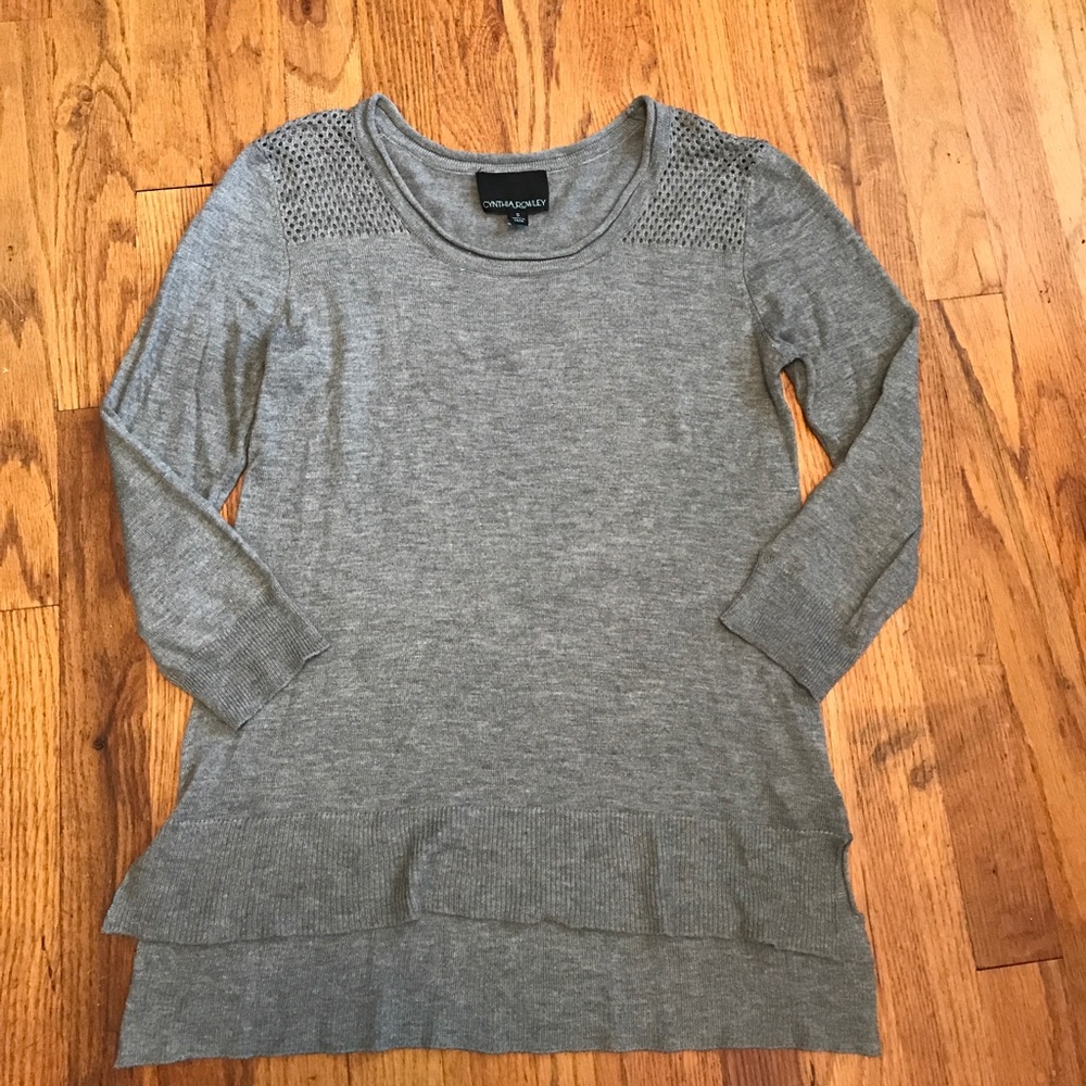 Cynthia Rowley Gray High Low Top