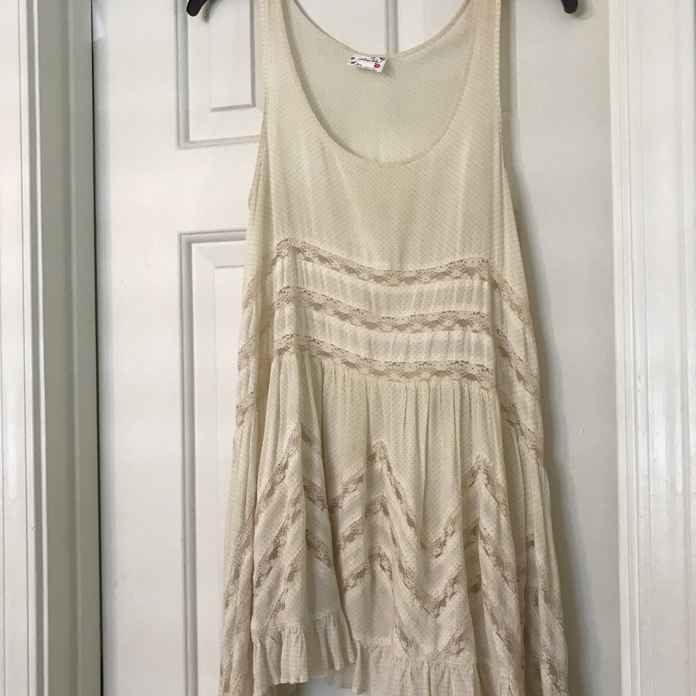Free People Sleeveless Printed Trapeze Dress