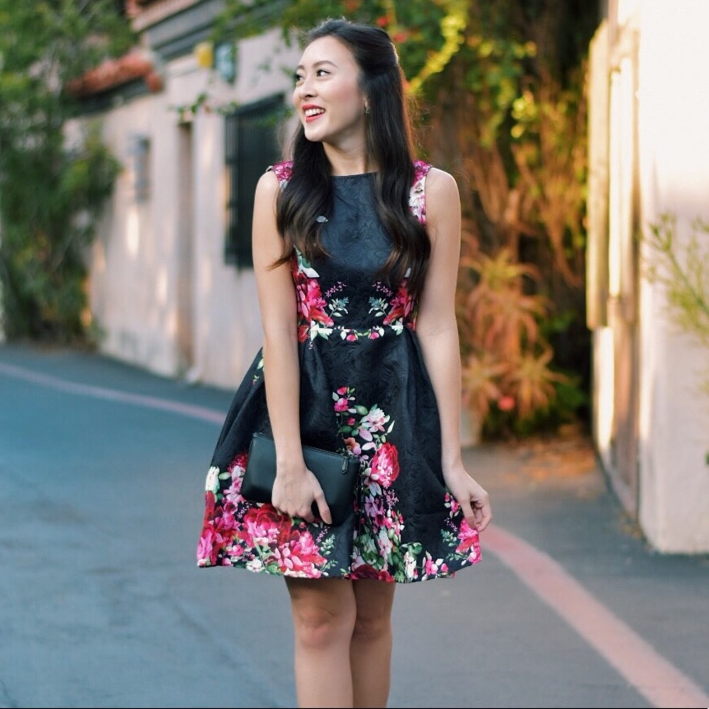 Floral A-line Dress