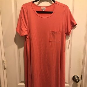 Lularoe BNWT solid bright pink Carly