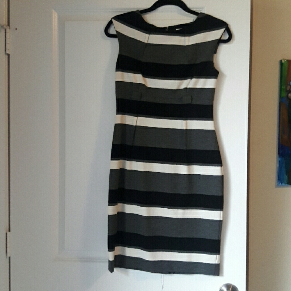 Calvin Klein striped sleeveless dress