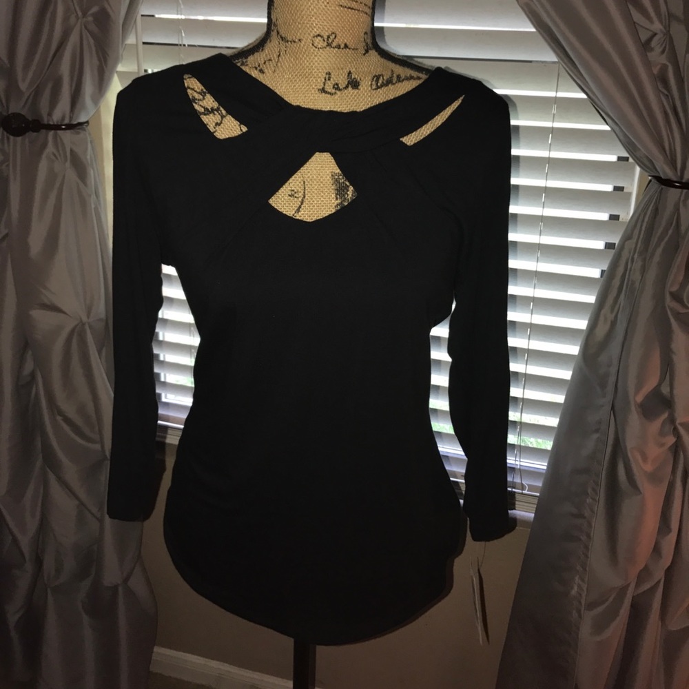 Cross Neckline Ladies top