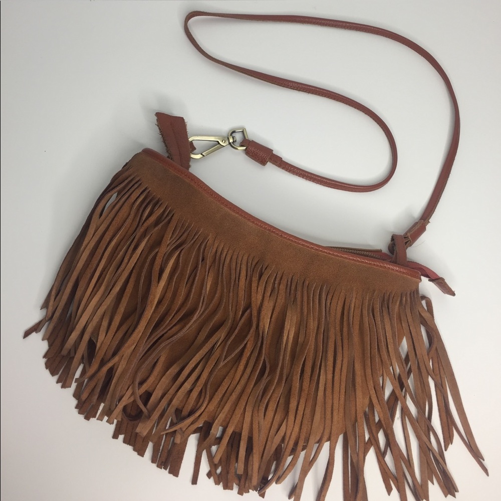 Leather fringe Crossbody