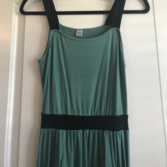 Adorable green and black cotton dress! Size XS - Picture 2 of 5