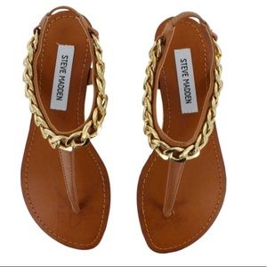 Steve Madden Golden Chain Sandals