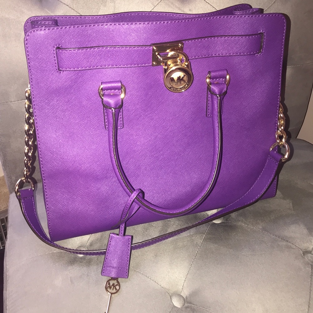Large Michael Kors Hamilton Saffiano Leather Tote