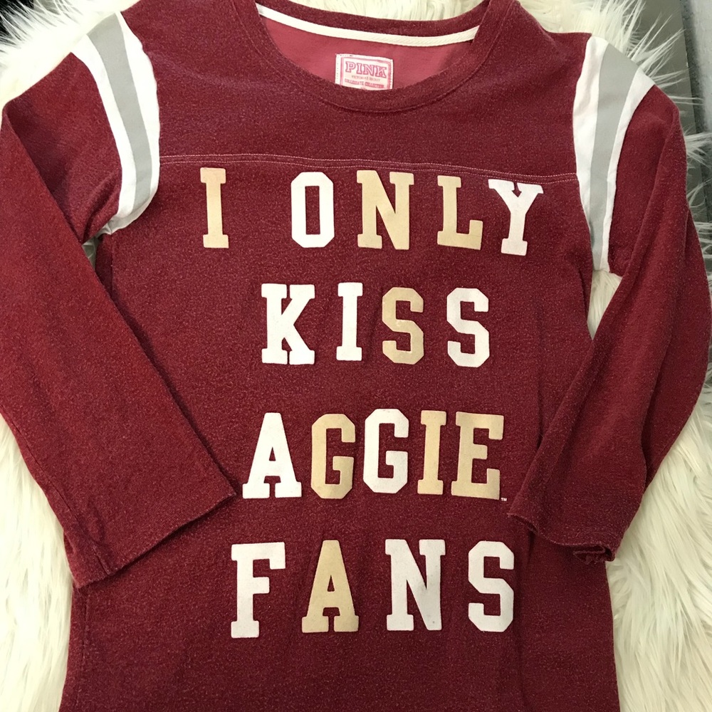 RARE Victoria’s Secret PINK Texas A&M shirt Small