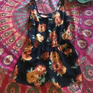 Forever 21 flower print romper