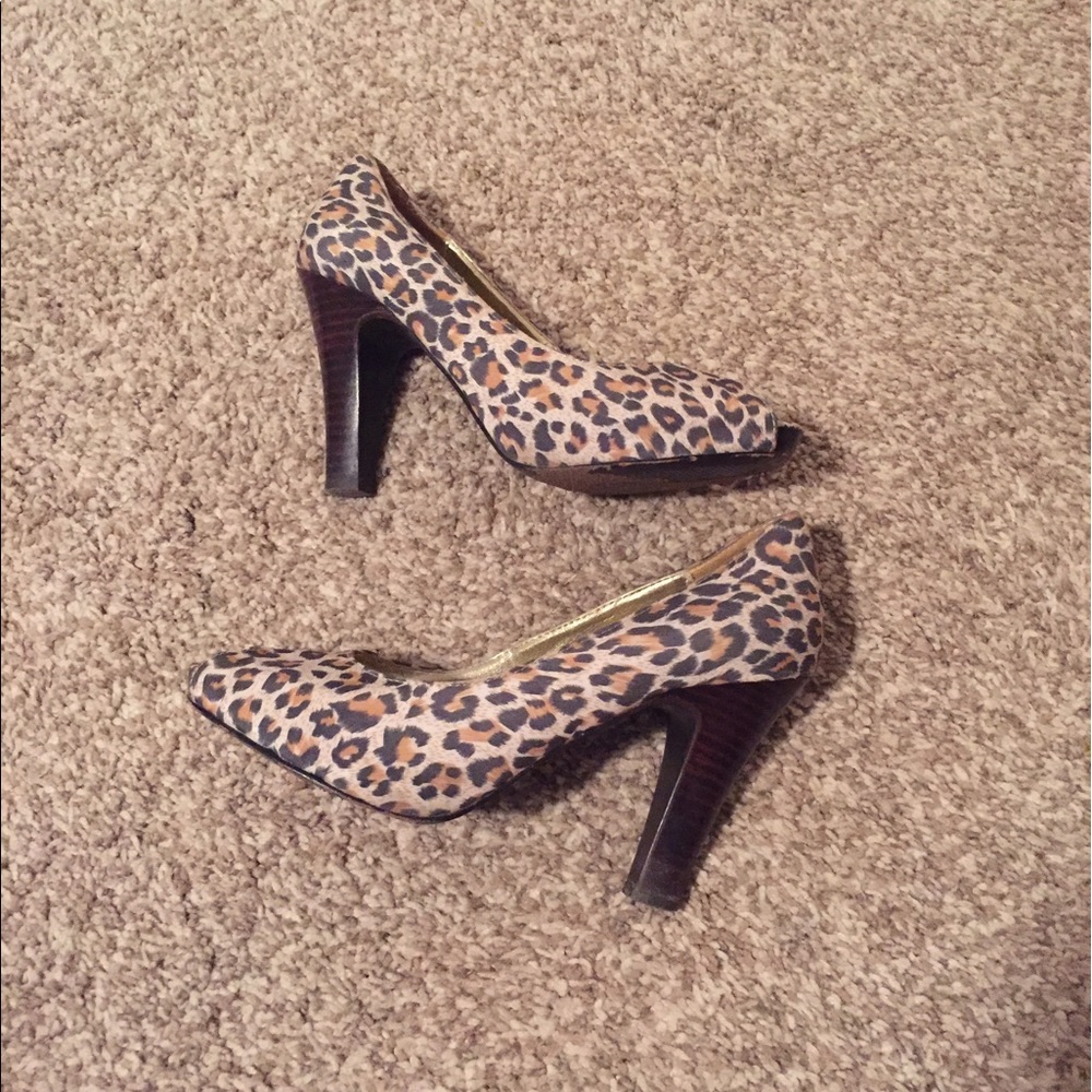 Animal print heels